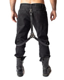Anvil Leather Suspender Harness - Black