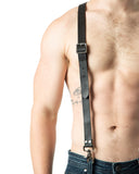 Anvil Leather Suspender Harness - Black