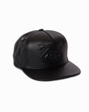 Snout Strapback Flat Brim - Black