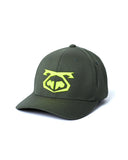 Snout Cap - Beetle Green/Acid Lime